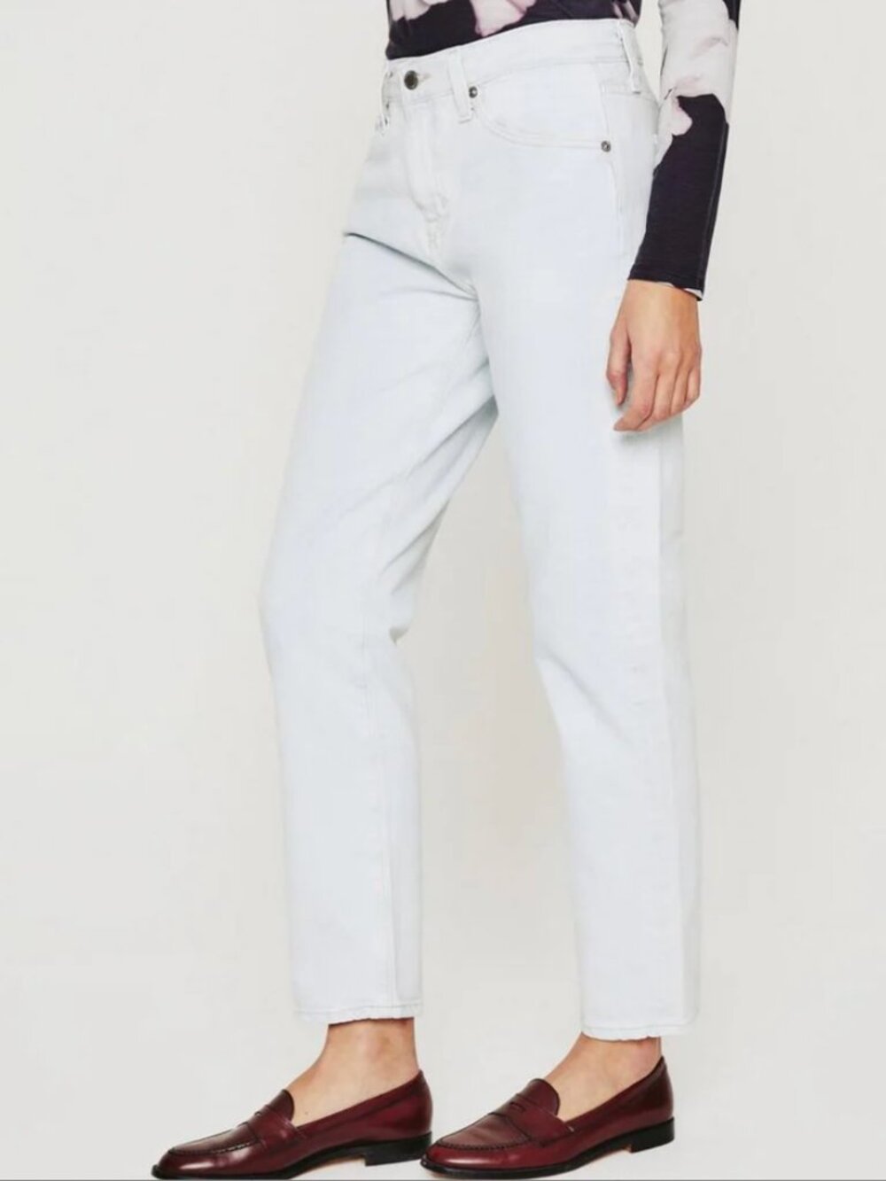 AG Denim Light Blue Ex-Boyfriend Jeans, size 24, NWT